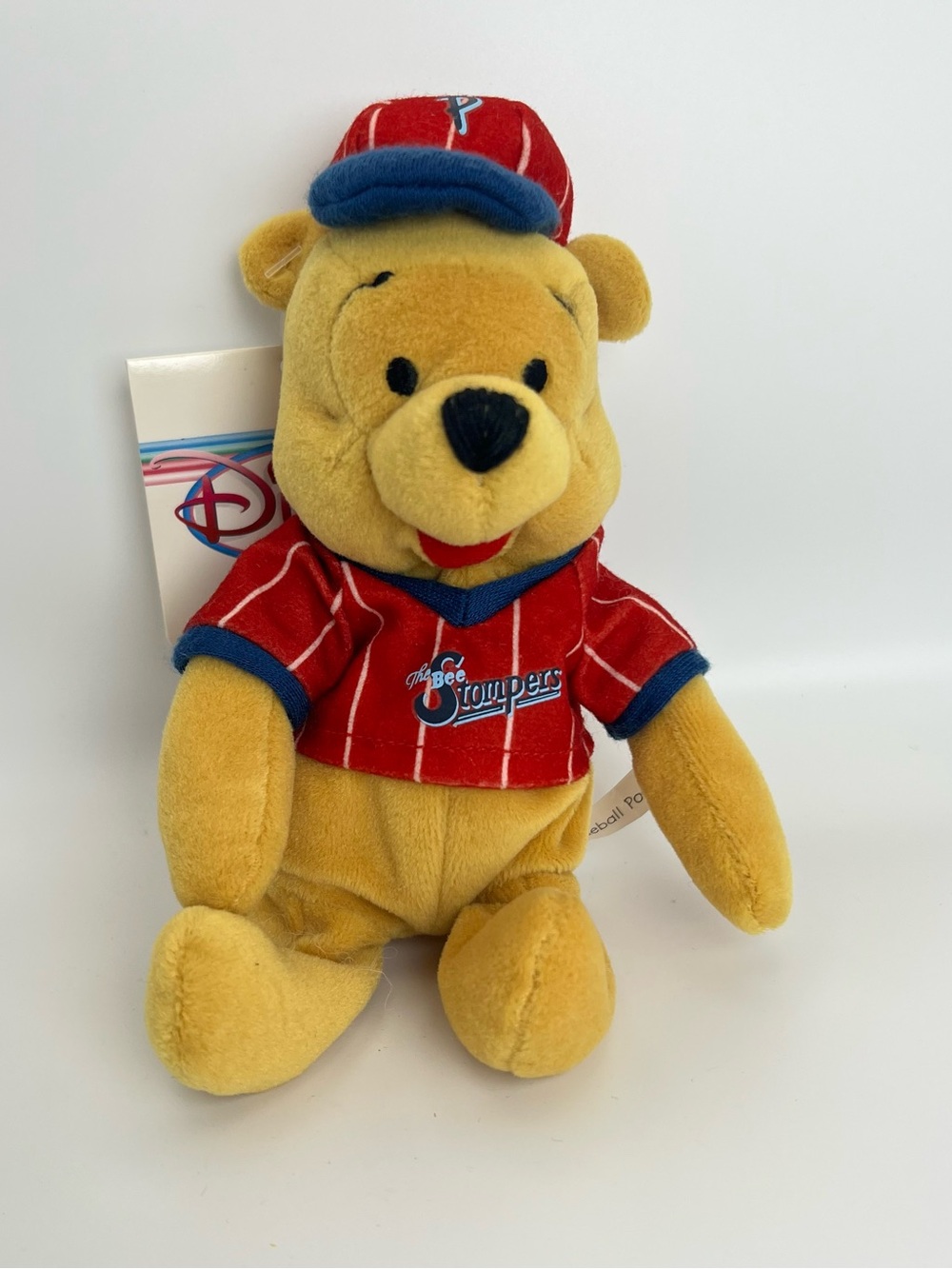 Vintage 8 inch Disney Store Winnie the Pooh Baseball Mini Bean Bag Plush